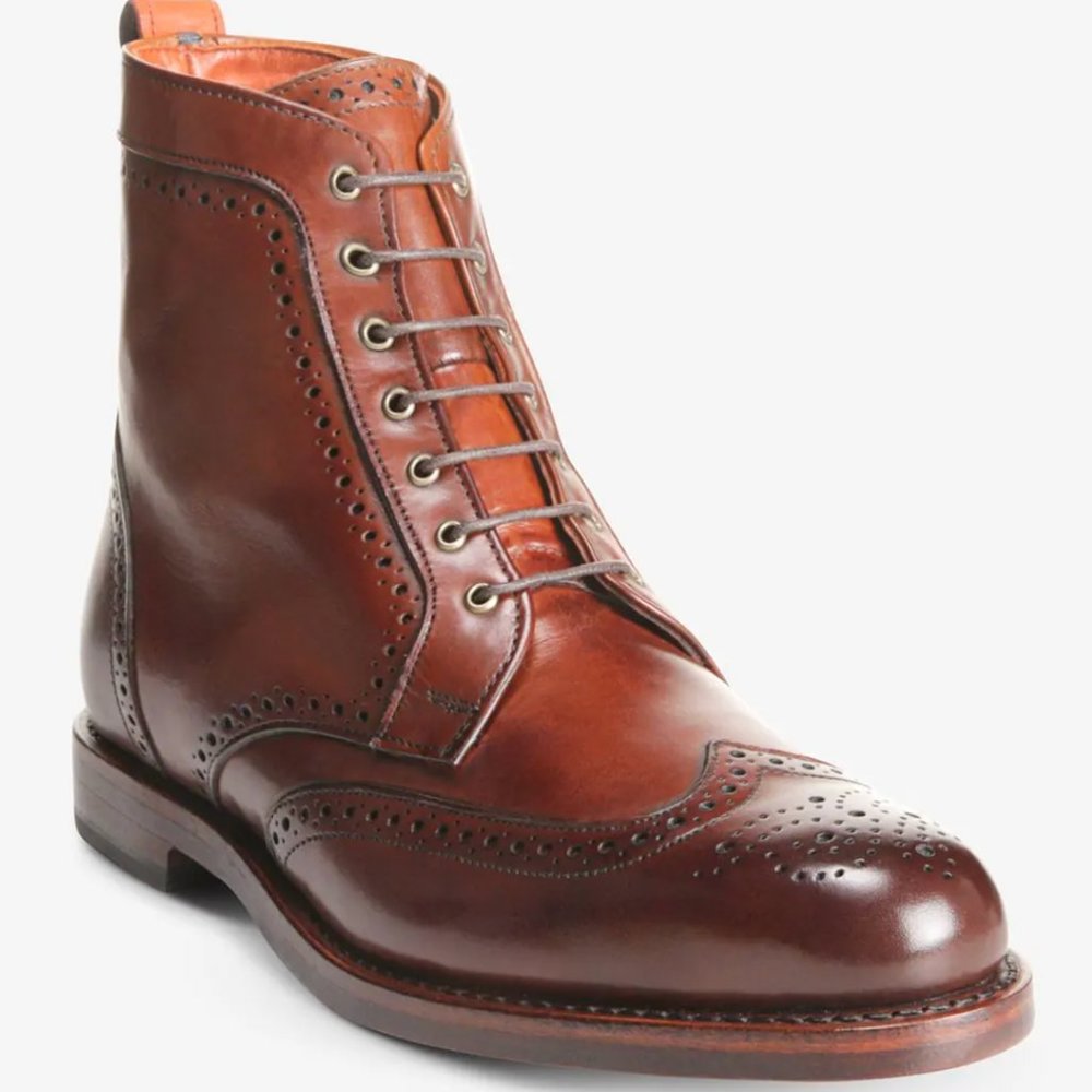 Dalton Wingtip Dress Boot Dark Chili 8.5 D